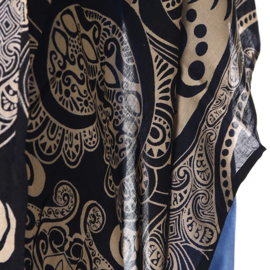 [Chaihane] Tribal stole black