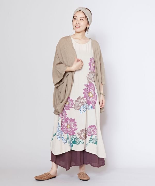 チャイハネ チャイハネ ロタナセットワンピース【UVカット加工羽織り付き】 （グリーン） グリーン