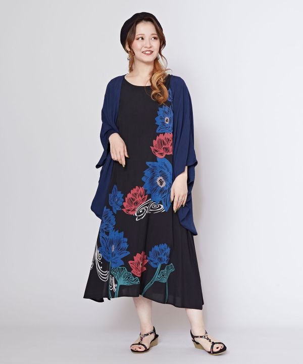 チャイハネ チャイハネ ロタナセットワンピース【UVカット加工羽織り付き】 （グリーン） グリーン
