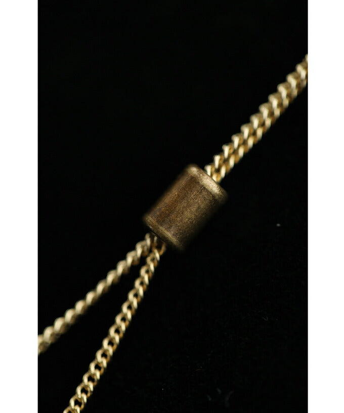 CAWAII CAWAII teardrop-shaped marble stone loop tie necklace