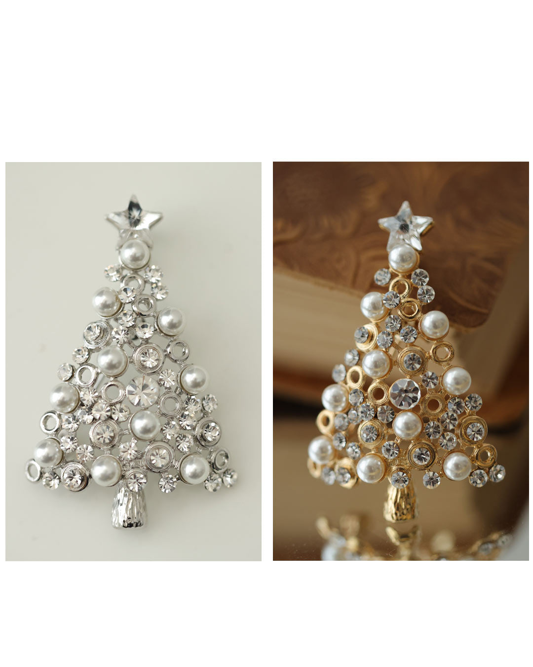 CAWAII CAWAII 彩繪快樂假期的聖誕樹胸針