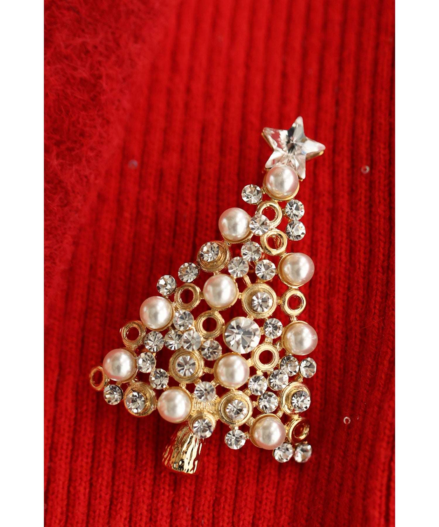 CAWAII CAWAII 彩繪快樂假期的聖誕樹胸針