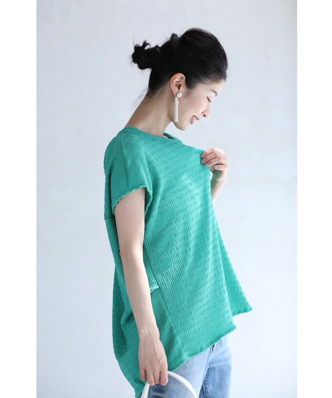 CAWAII CAWAII Back Twist Tuck Pullover Top