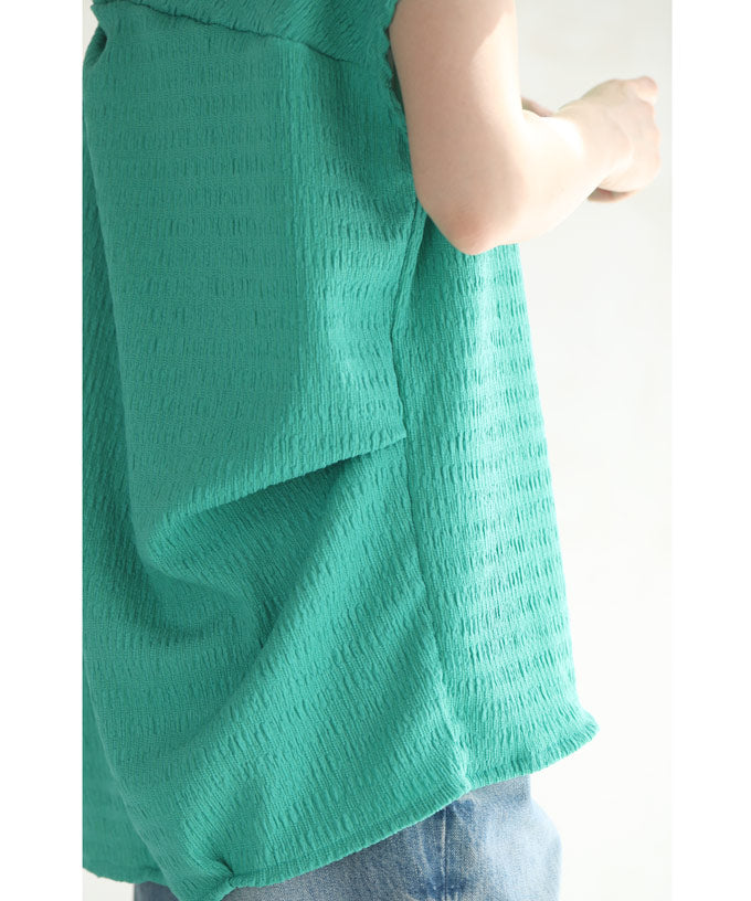 CAWAII CAWAII Back Twist Tuck Pullover Top
