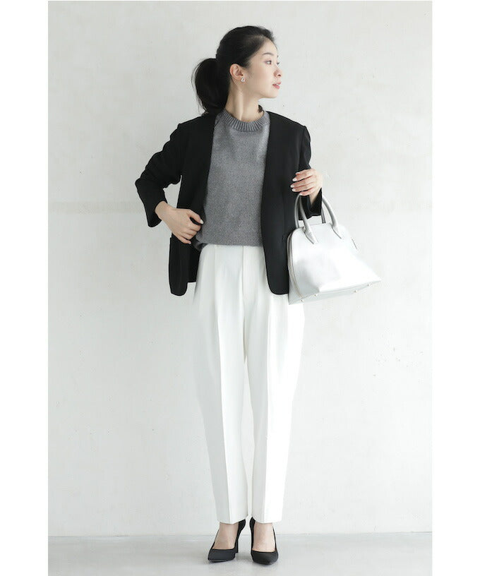 カワイイ CAWAII 華やぐ煌めきラメ クルーネックニット Back to BASICS