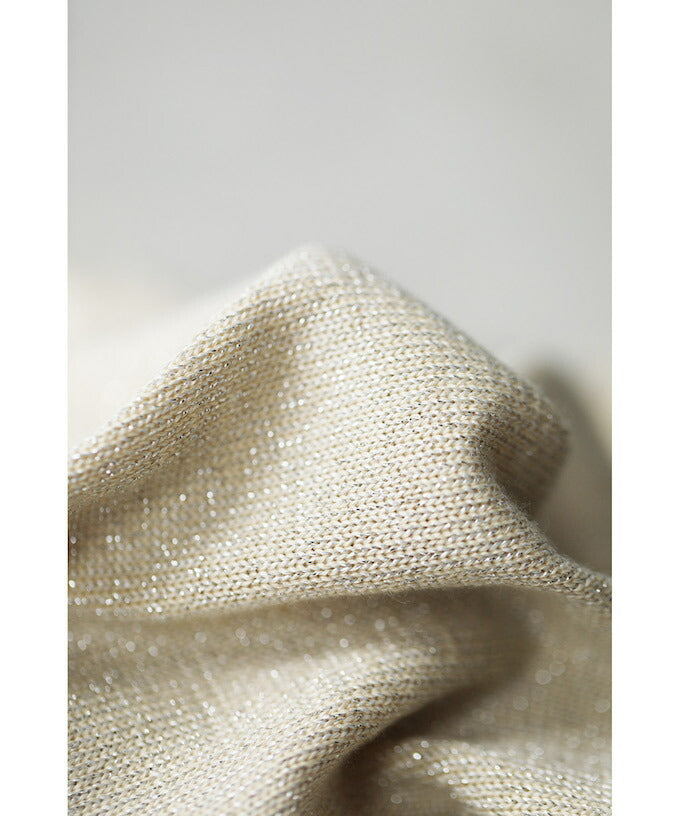 カワイイ CAWAII 華やぐ煌めきラメ クルーネックニット Back to BASICS