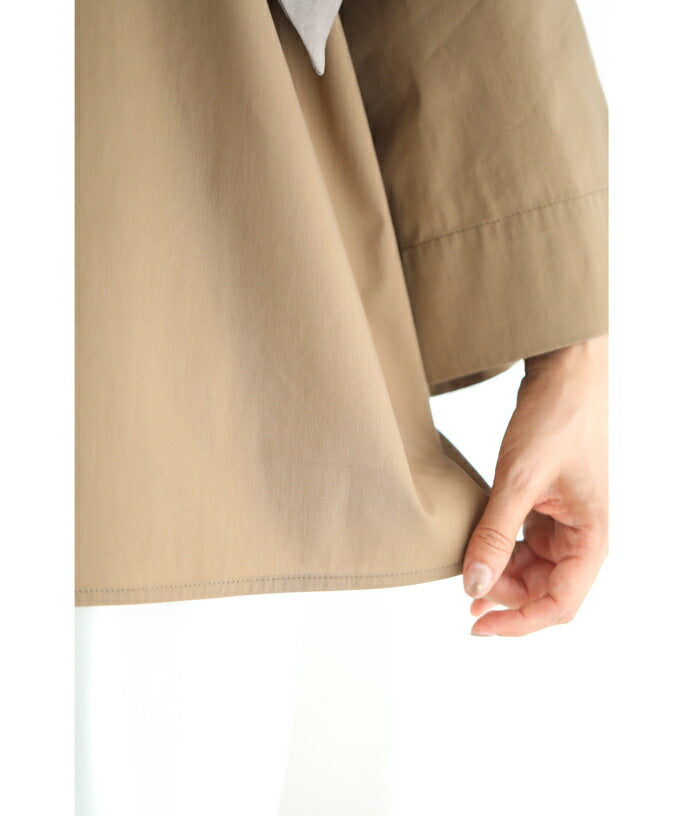 CAWAII CAWAII Tied Glossy Scarf Docking Pullover Top