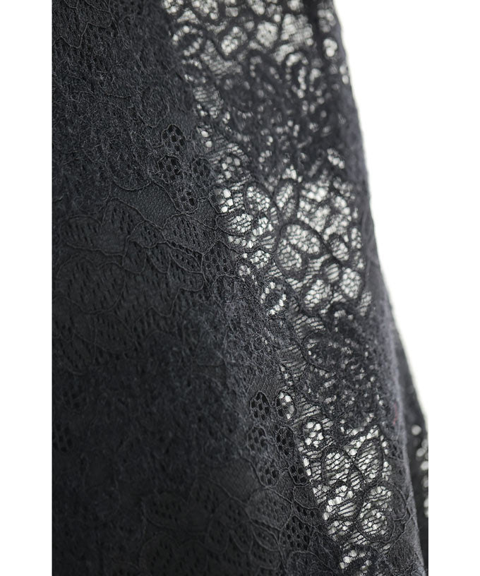 CAWAII CAWAII 展示可愛的重疊穿搭用 起毛蕾絲內搭褲 　優雅　基本 休閒　可愛　基本 大人可愛　高雅 女性化 設計 標準 自然 乾淨利落　簡約 女性化　下身穿搭　內搭褲　蕾絲　鬆緊腰帶　起毛　起毛蕾絲　單品