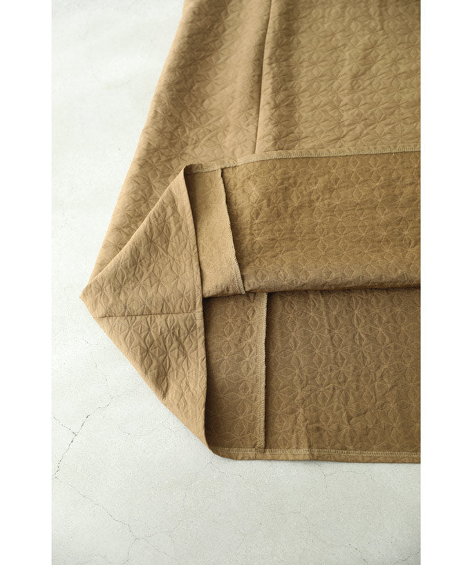 CAWAII CAWAII floral quilted V-neck long dress