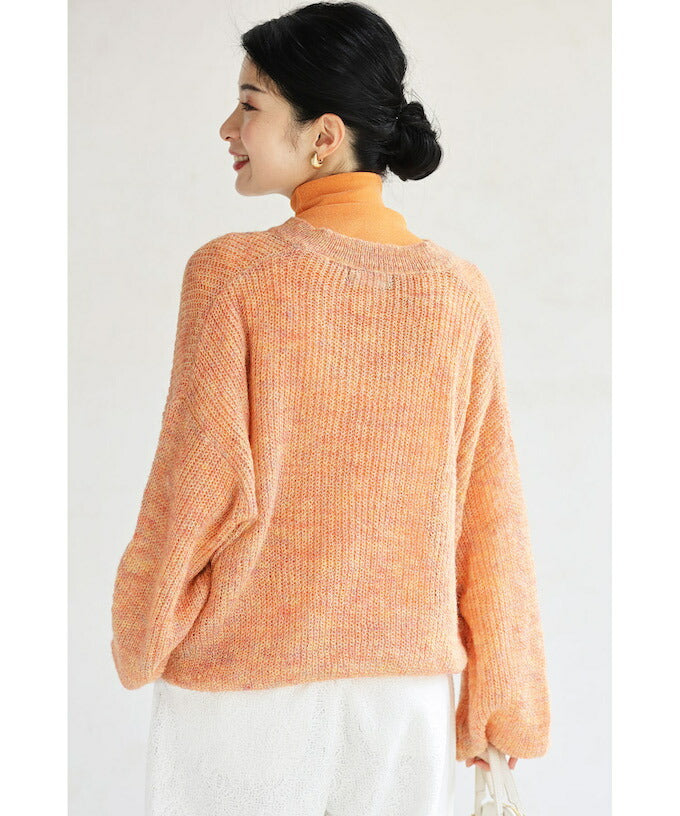 カワイイ CAWAII カラーインナーに合わせる重ね着ニット