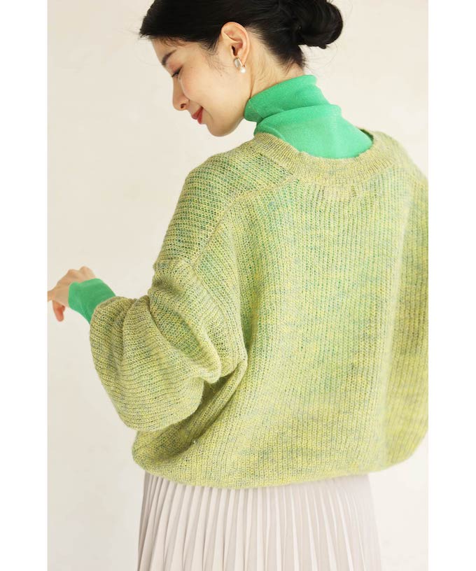 カワイイ CAWAII カラーインナーに合わせる重ね着ニット