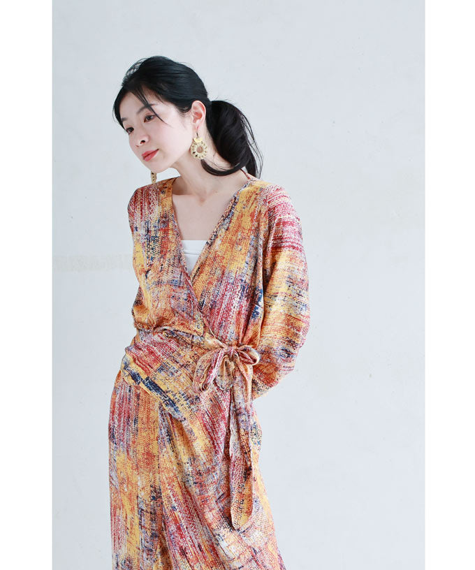 CAWAII Colorful Art Pattern Cascual Long Dress