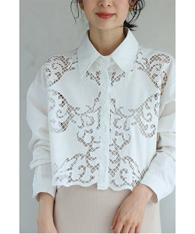 CAWAII sleeveless lace shirt, not a cardigan choice