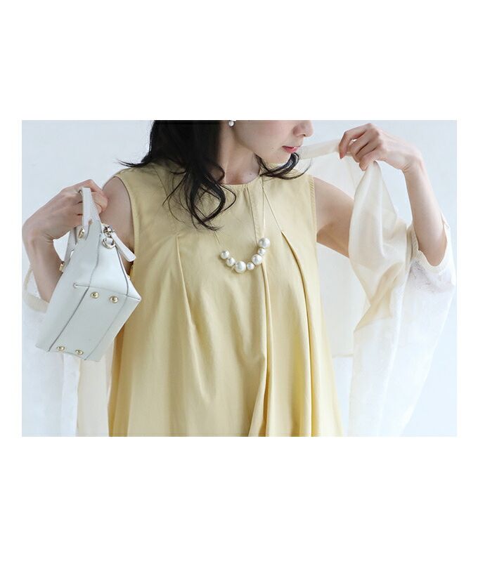 カワイイ CAWAII ほっそりさんの 胸元カバーワンピ