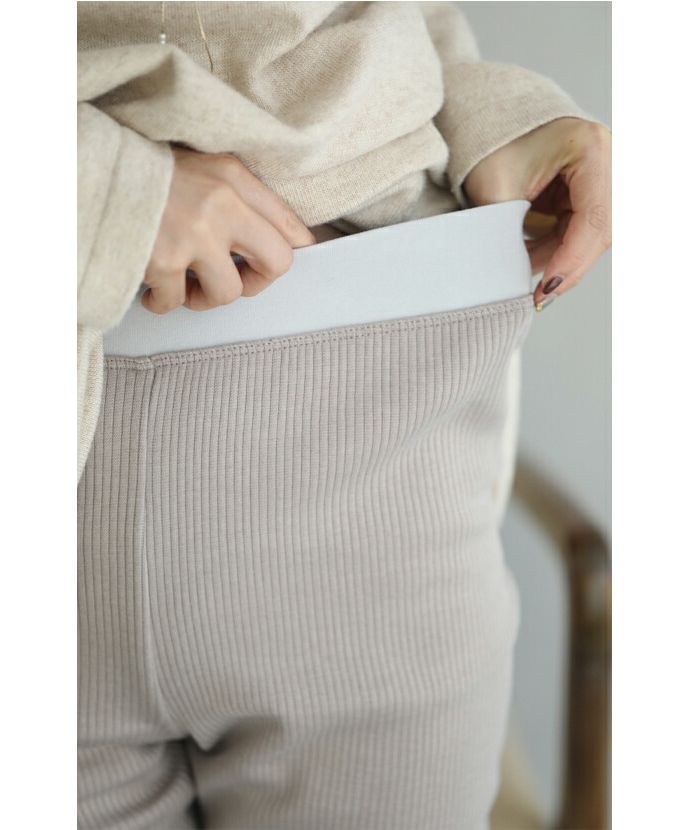 カワイイ CAWAII 発熱ぽかぽか 驚暖裏フリースリブレギンス