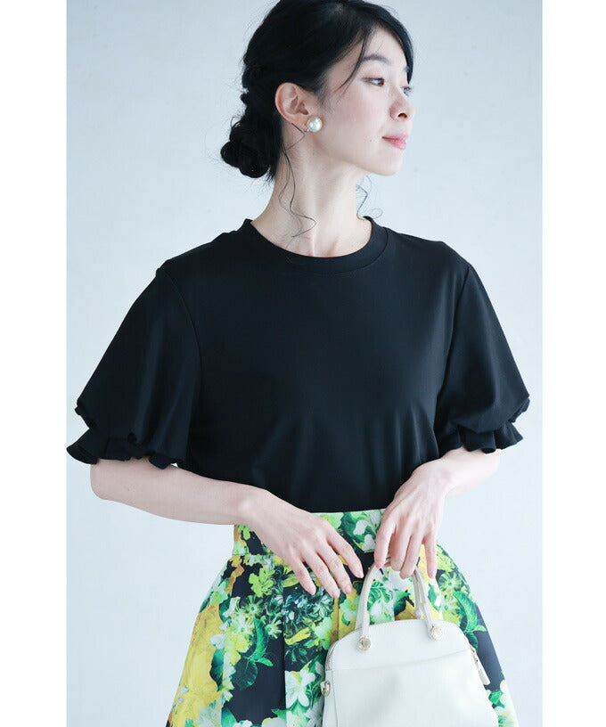 カワイイ CAWAII ふんわりクラゲポワン袖のTシャツトップス （ホワイト） ホワイト