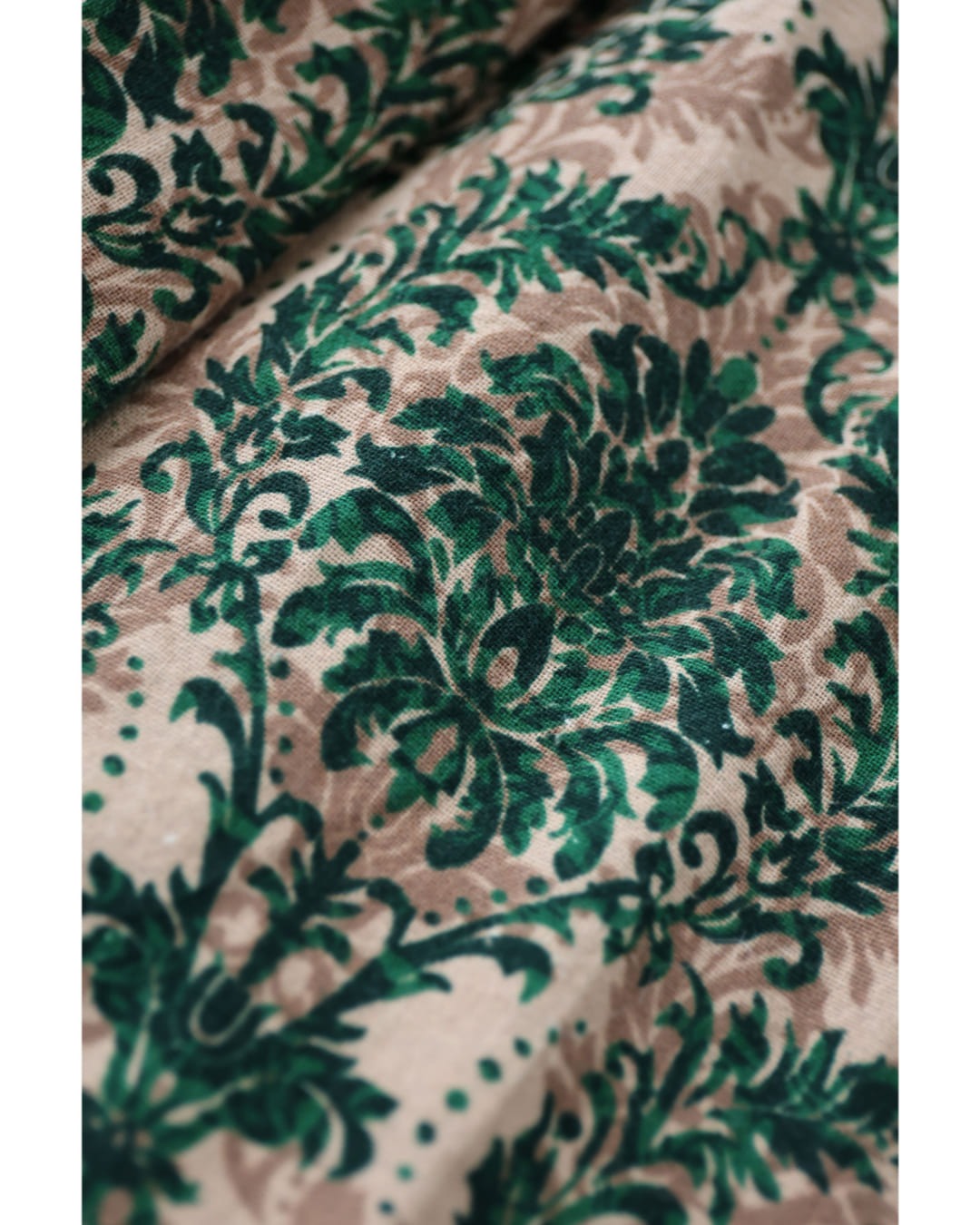 カワイイ CAWAII 華やぐグリーンダマスク柄ロングスカート （グリーン） グリーン