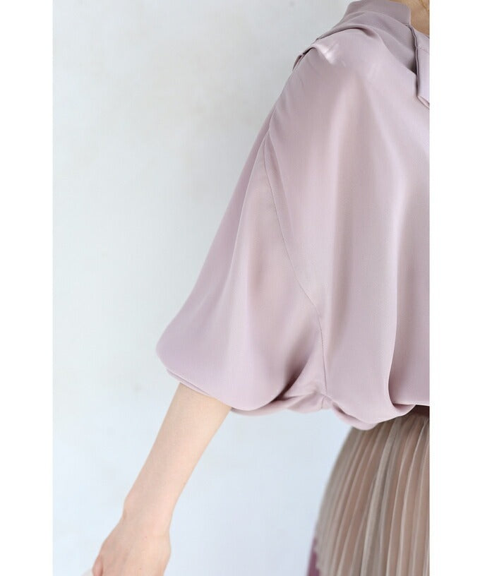 カワイイ CAWAII 肩タックの上品なとろみブラウストップス （ピンク） ピンク