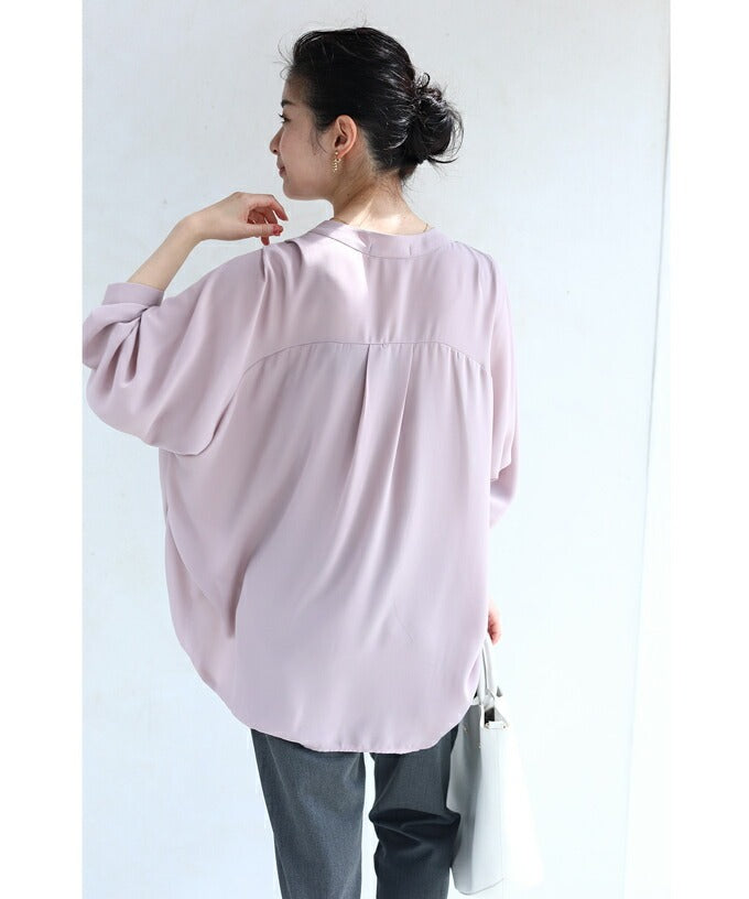 カワイイ CAWAII 肩タックの上品なとろみブラウストップス （ピンク） ピンク