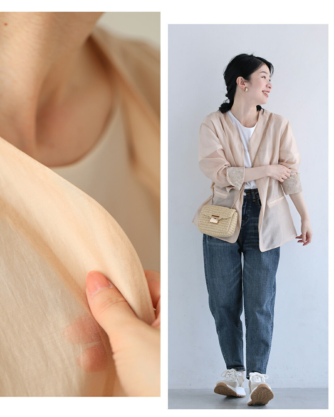 カワイイ CAWAII 軽ジャケ 薄くて軽くて、きちんと見え。 （ブラウン） ブラウン