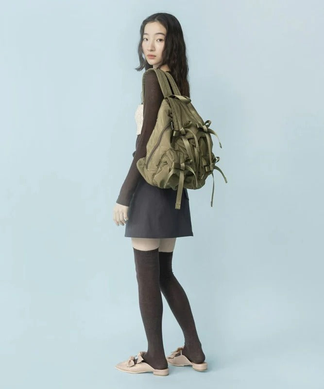 キャセリーニ Casselini リボン バックパック（Ribbon Backpack） （Khaki） Khaki