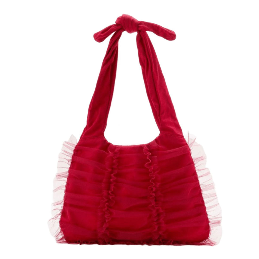 キャセリーニ Casselini ワイドチュールトート（Wide Tulle Tote） （レッド） レッド