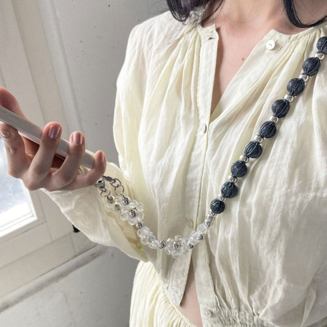 キャセリーニ Casselini Casselini Wrap Beads Mobile Shoulder（キャセリーニ ラップビーズモバイルショルダー） （ブラック） ブラック