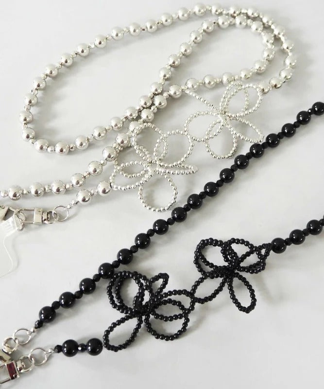 キャセリーニ Casselini フラワービーズ モバイルショルダー（Flower Beads Mobile Shoulder） （Silver） Silver