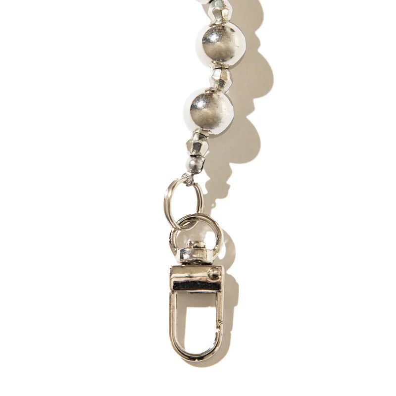 キャセリーニ Casselini フラワービーズ ハンドストラップ（Flower beads hand strap） （Silver） Silver