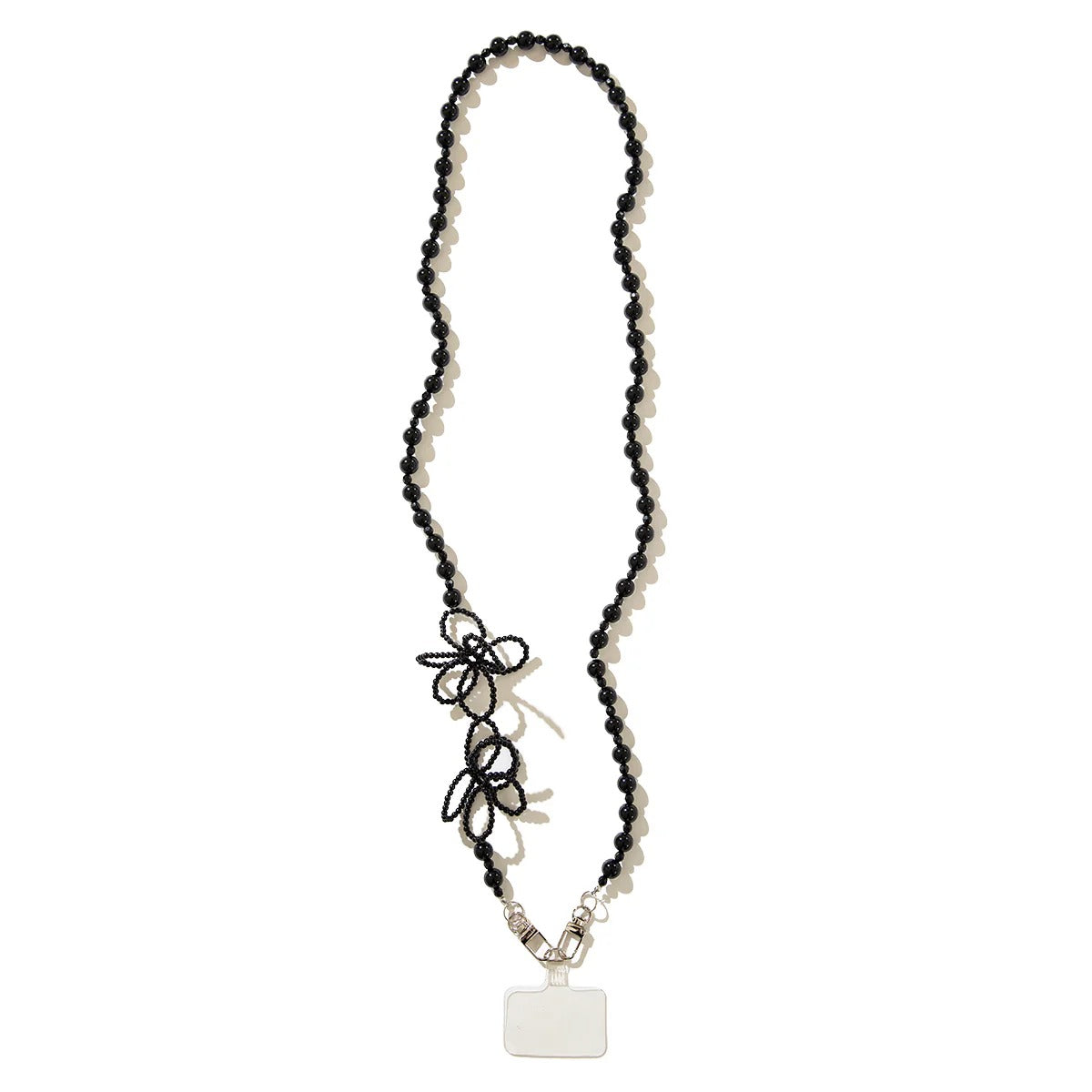 キャセリーニ Casselini フラワービーズ モバイルショルダー（Flower Beads Mobile Shoulder） （Black） Black