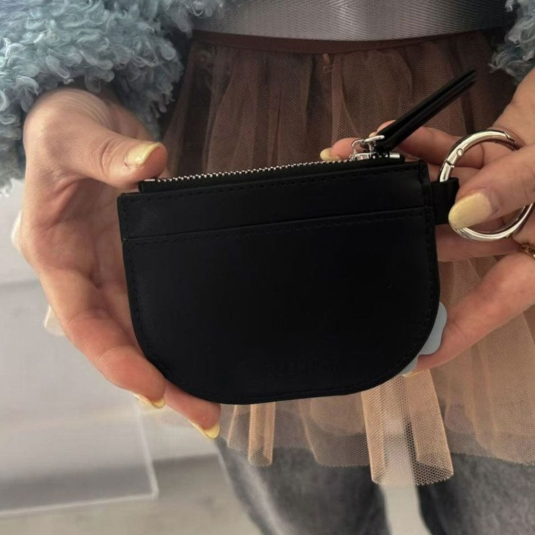 キャセリーニ Casselini フラワーモチーフコインケース（Flower Motif Coin Case） （ブラック） ブラック