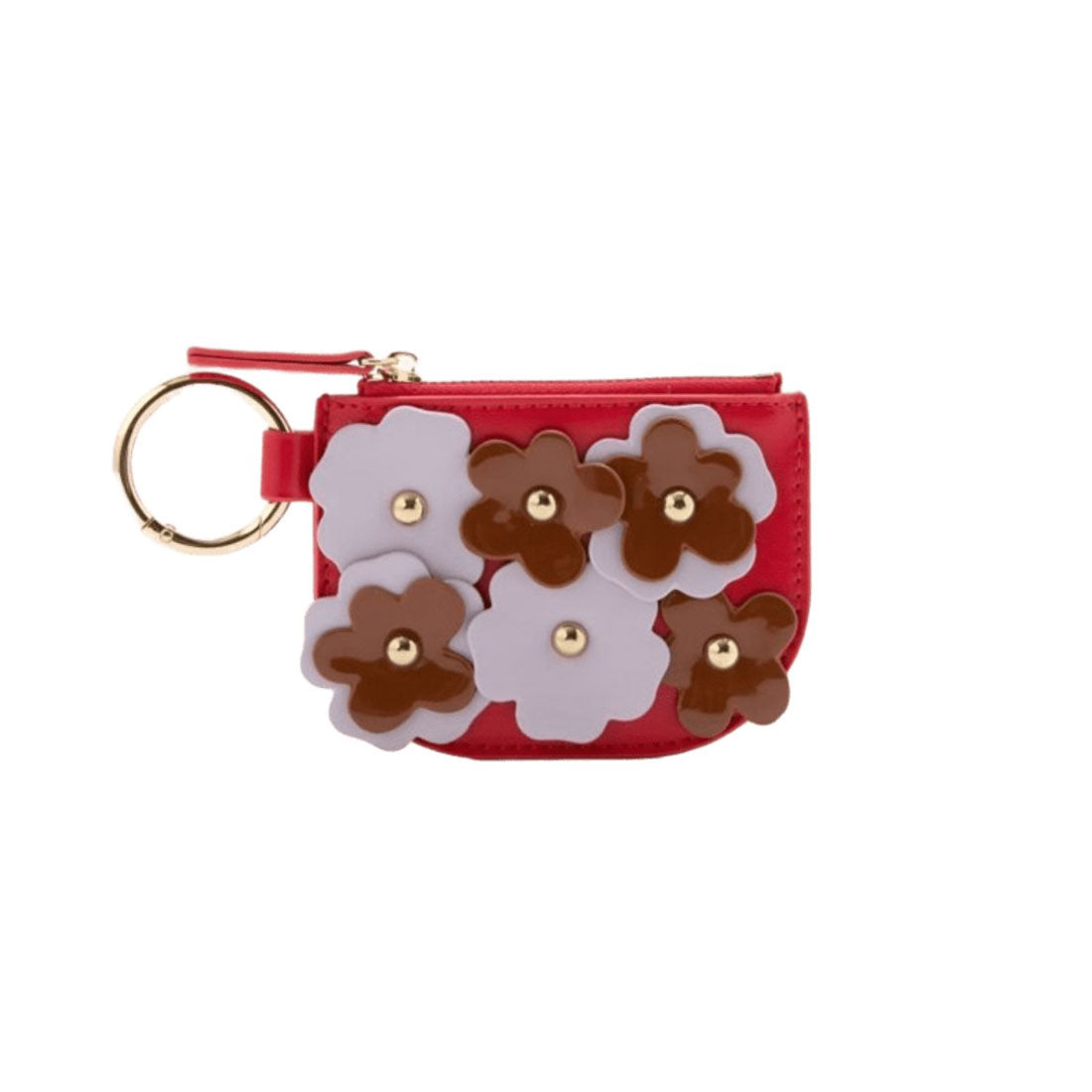 キャセリーニ Casselini フラワーモチーフコインケース（Flower Motif Coin Case） （レッド） レッド