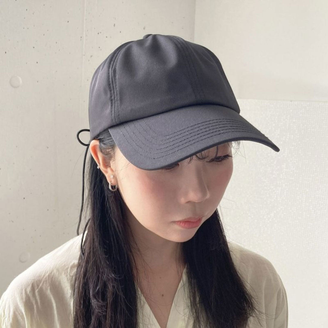 キャセリーニ Casselini Casselini Back Cord Ribbon Cap（キャセリーニ バックコードリボンキャップ） （ブラック） ブラック