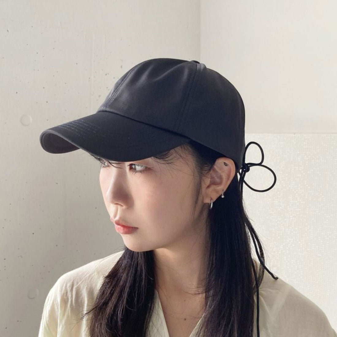 キャセリーニ Casselini Casselini Back Cord Ribbon Cap（キャセリーニ バックコードリボンキャップ） （ブラック） ブラック