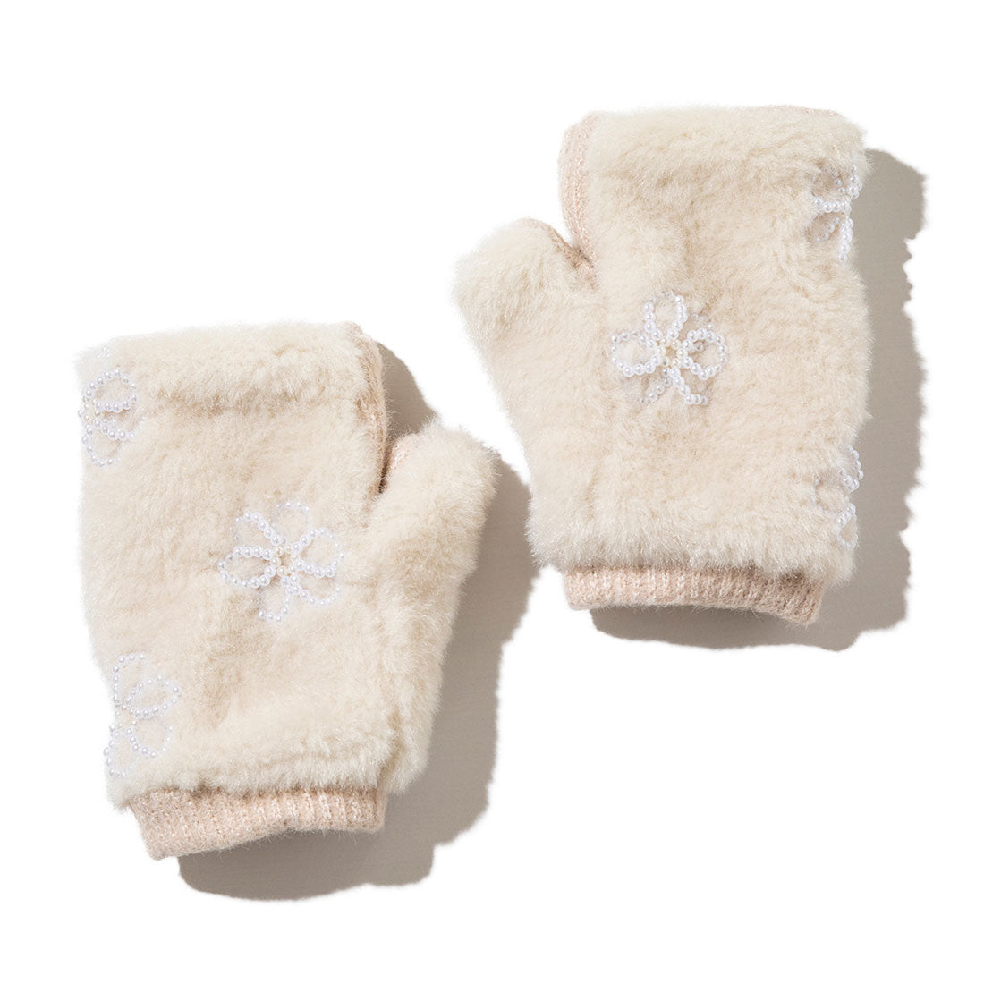 キャセリーニ Casselini フラワーモチーフグローブ（Flower Motif Gloves） （アイボリー） アイボリー