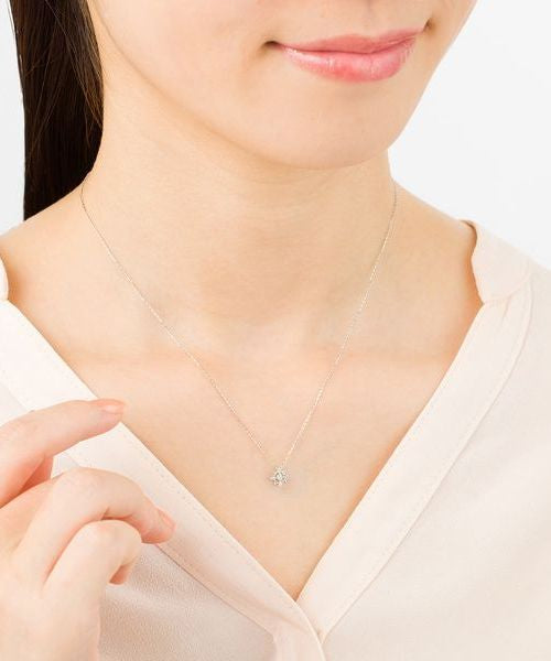Canal4℃ K18 White Gold Necklace