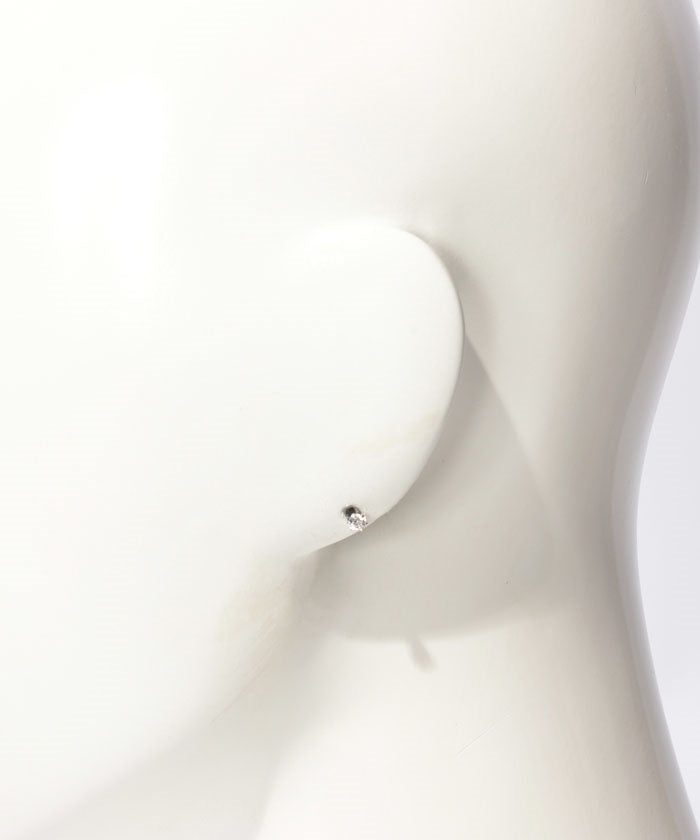 カナルヨンドシー Canal4℃ K10ホワイトゴールドピアス