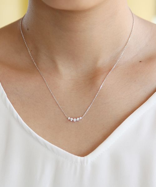 Canal4℃ Silver Necklace