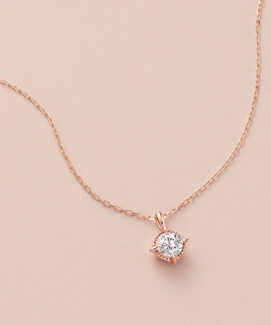 カナルヨンドシー Canal4℃ 【Winter Limited】 K10ピンクゴールド 一粒 ネックレス （ピンクゴールド） ピンクゴールド