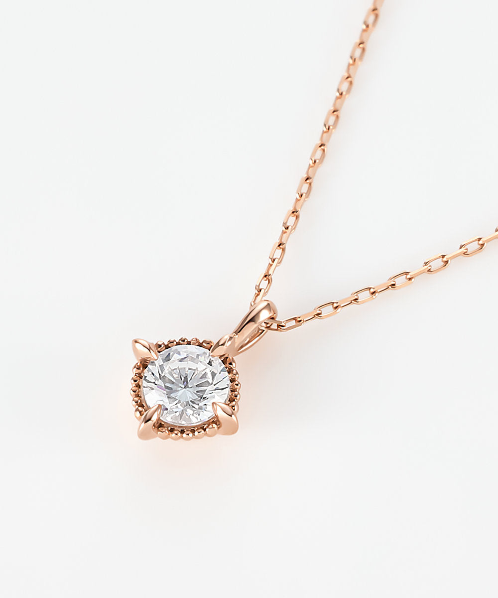 カナルヨンドシー Canal4℃ 【Winter Limited】 K10ピンクゴールド 一粒 ネックレス （ピンクゴールド） ピンクゴールド