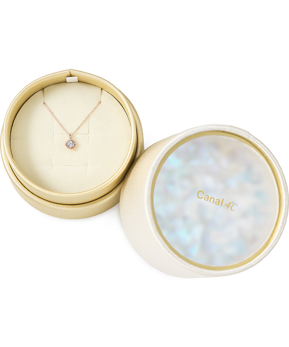 カナルヨンドシー Canal4℃ 【Winter Limited】 K10ピンクゴールド 一粒 ネックレス （ピンクゴールド） ピンクゴールド