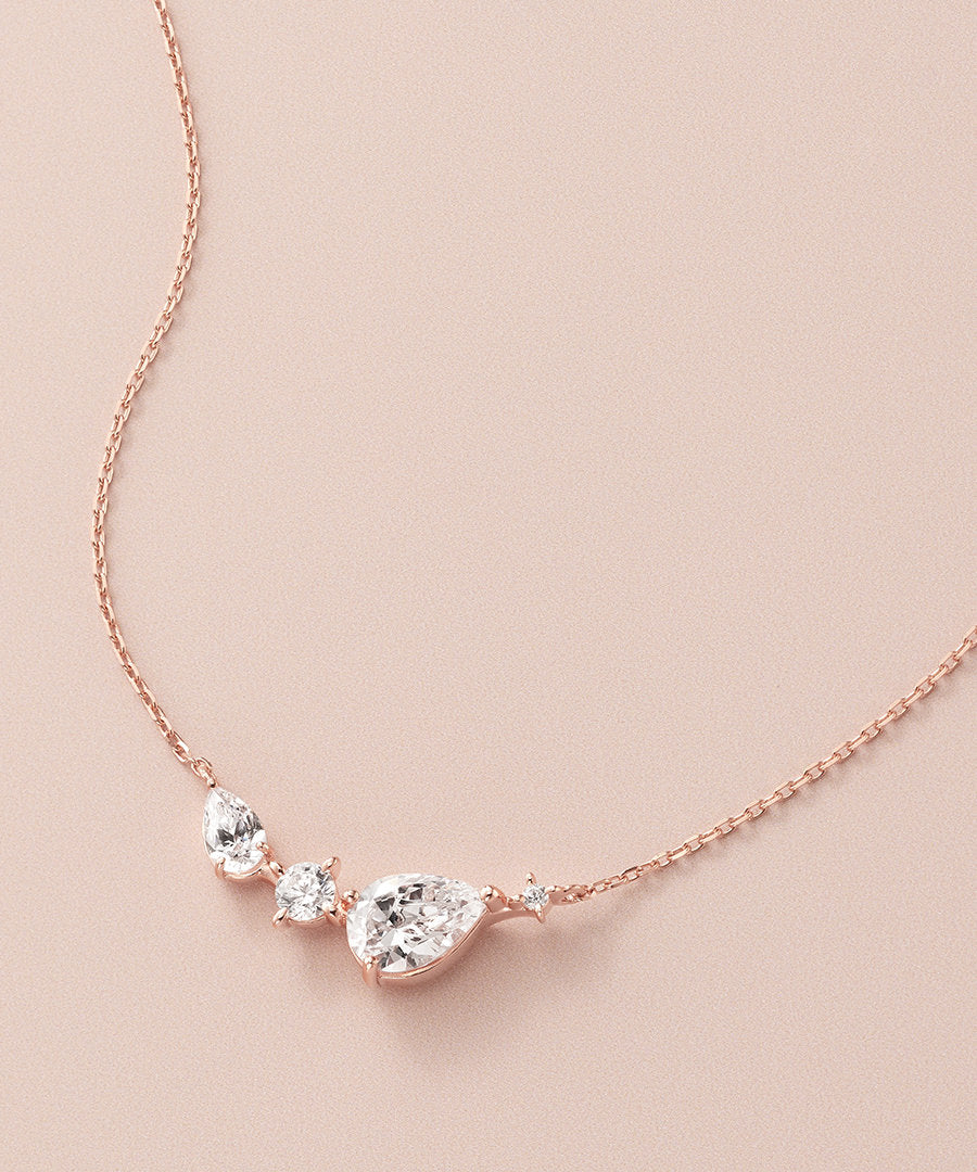 カナルヨンドシー Canal4℃ 【Winter Limited】 シルバー しずく ネックレス （ピンクゴールド） ピンクゴールド