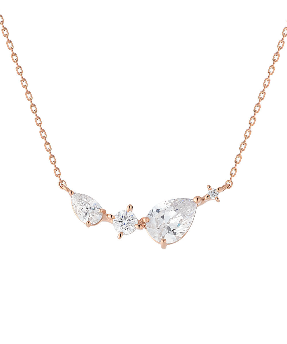 カナルヨンドシー Canal4℃ 【Winter Limited】 シルバー しずく ネックレス （ピンクゴールド） ピンクゴールド