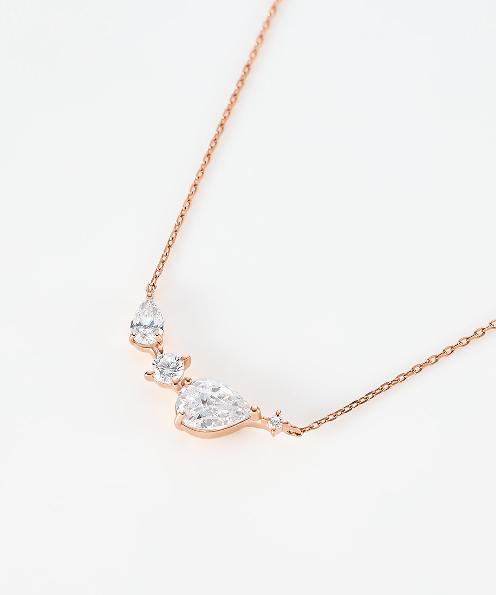 カナルヨンドシー Canal4℃ 【Winter Limited】 シルバー しずく ネックレス （ピンクゴールド） ピンクゴールド