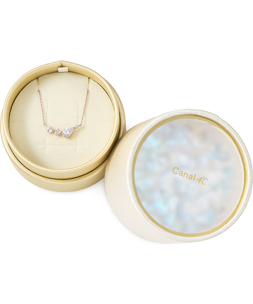カナルヨンドシー Canal4℃ 【Winter Limited】 シルバー しずく ネックレス （ピンクゴールド） ピンクゴールド