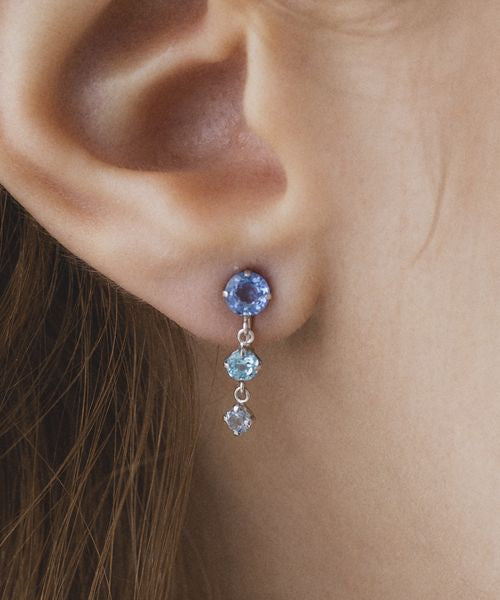 Canal4℃ K10 White Gold Earrings