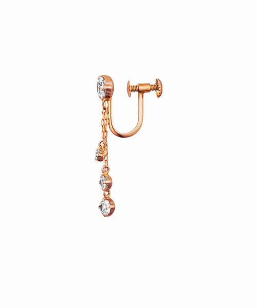 Canal4℃ K10 Pink Gold Earrings