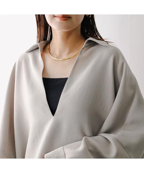 カフネ cafune cafune ブラウス 535961 スキッパー ドルマンスリーブ （13/グレージュ） 13/グレージュ