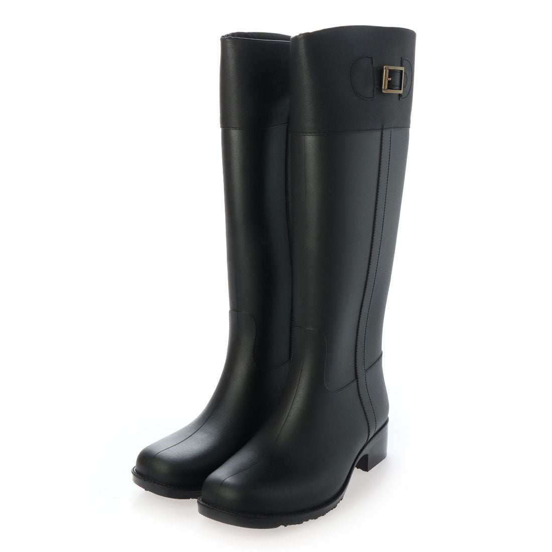 カナーリオン canerrion Rionestaロングレインブーツ,BLK/BLK