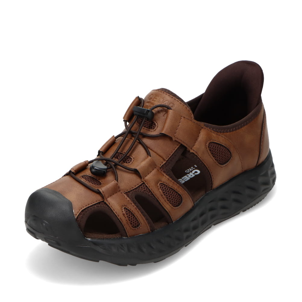 セダークレスト CEDAR CREST スパットシューズ（スニーカーサンダルタイプ）手を使わずに履ける 【25.0cm～28.0cm】  （BRN） BRN
